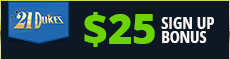 New Banners Free $25 Welcome Bonus