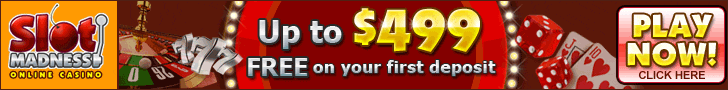 SlotsMadness - Up to 499 Free on First Deposit (2) SlotsMadness - Up to 499 Free on First Deposit (2)
