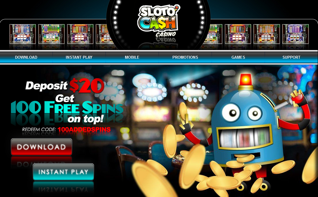 100-spins-top-up - Sloto Cash
                                  Casino